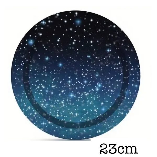 Galaxy Paper Plates 12 Piece Large