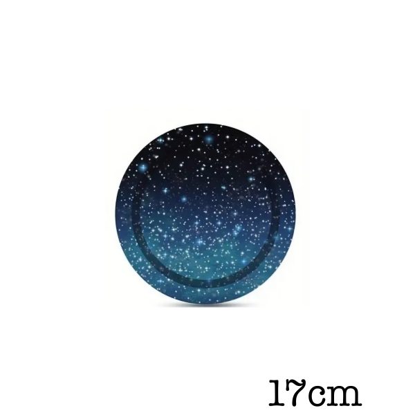 Galaxy Paper Plates 12 Piece Small