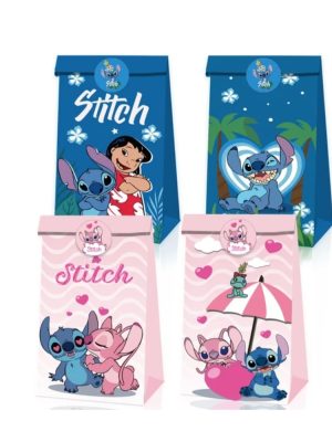 Lilo And Stich Party Kraft Paper Bags 6 Piece
