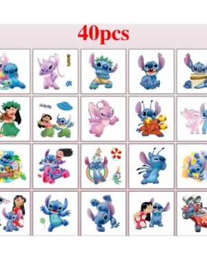 Lilo and Stitch Party Favors 40 Piece Temporary Tattoos