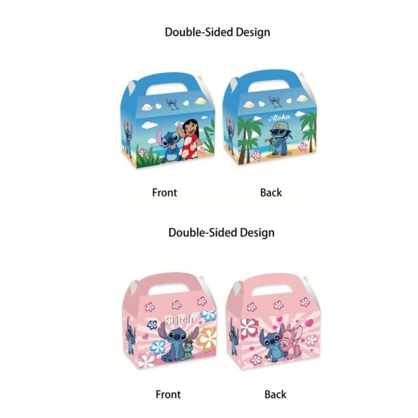 Lilo&Stitch Party Favor Boxes Doube Sided Design