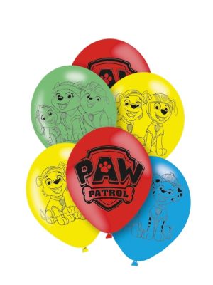 Paw Patrol Latex Balloons 6 Piece