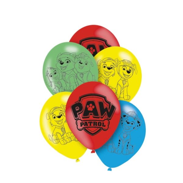 Paw Patrol Latex Balloons 6 Piece