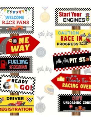 Racing Themed Decorative Signs