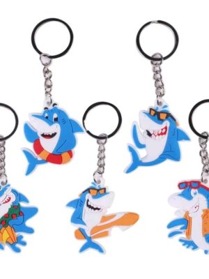 Shark Party Favors Keyrings 5 Piece