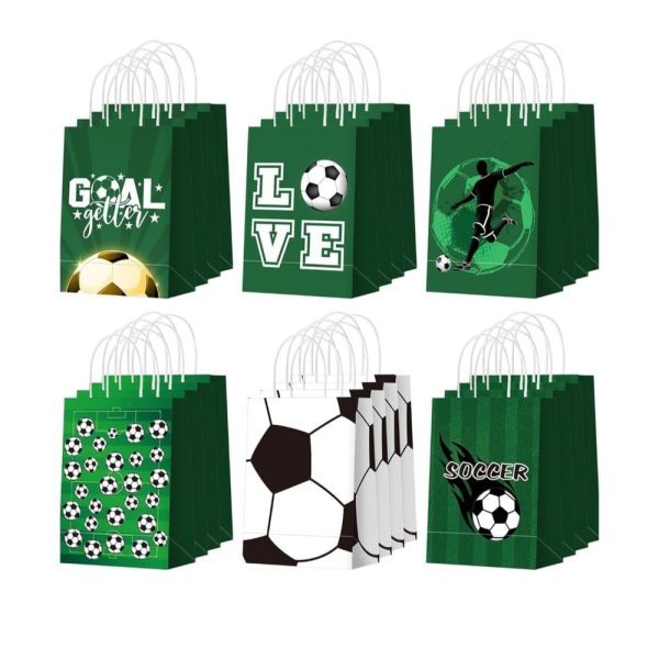Soccer Party Favor Bags 6 Piece