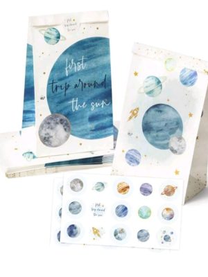 Space Party Favor Bags First Trip Around The Sun