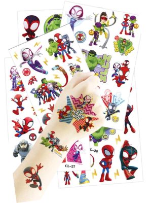 Spidey and His Amazing Friends Temporary Tattoos 64 Pieces