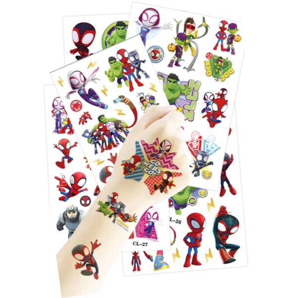 Spidey and His Amazing Friends Temporary Tattoos 64 Pieces