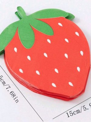 Strawberry Napkins 20 Piece