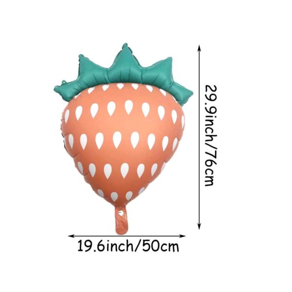 Strawberry Shaped Foil Balloon