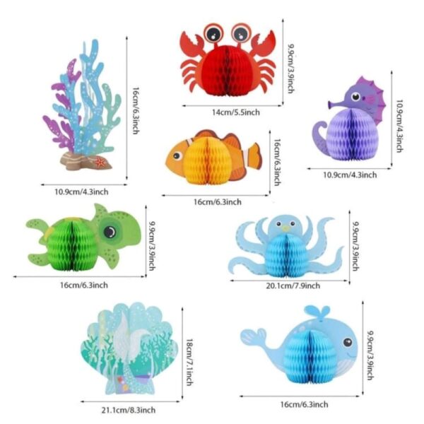 Under The Party Centerpieces Decorations 8 Piece