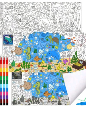 Under The Sea Colourin Table Cloth