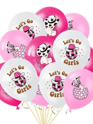 Western Cowgirl Latex Balloons