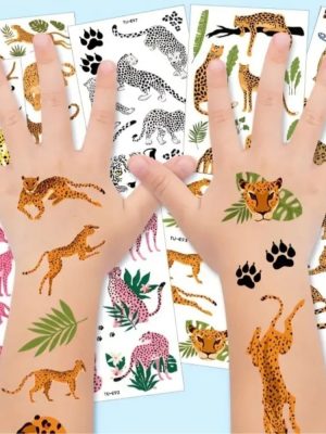 Wild Cats Temporary Tattoos