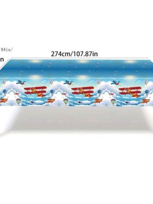 Air Plane Tablecloth Party Supplies For An Airplane Theme Party