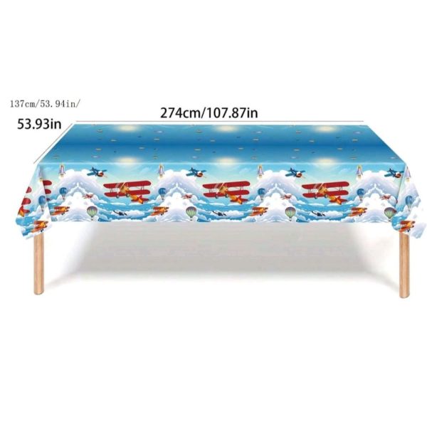 Air Plane Tablecloth Party Supplies For An Airplane Theme Party