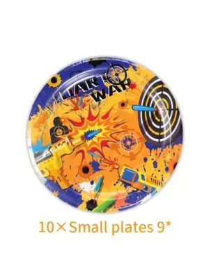 Dart War Paper Plates 23 Cm