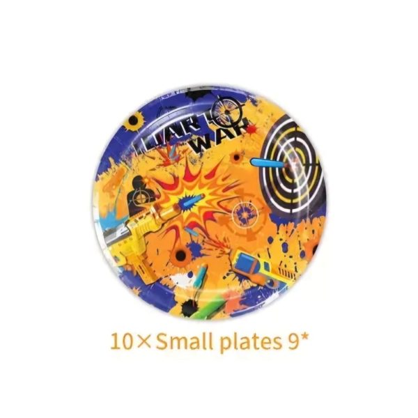 Dart War Paper Plates 23 Cm