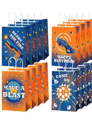 Dart War Party Favor Bags With Handle 8 Piece