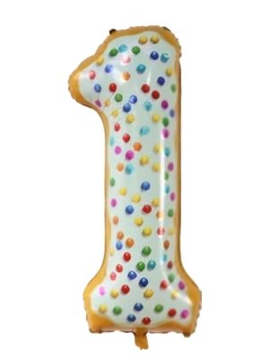 Donut Number One Foil Balloon Donut Party Supplies