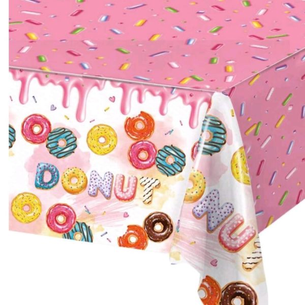 Donut Party Tableware Tablecloth Donut Themed Party