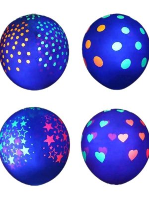 Glow In The Dark Party Supplies Neon Latex Balloons