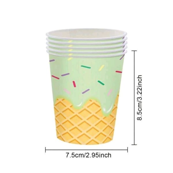 Ice Cream Party Paper Cups