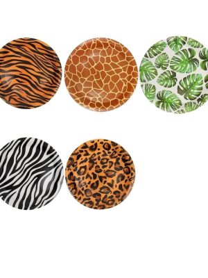 Safari Paper Plates 10 Piece Safari Party Supplies Safari Disposable Tableware set