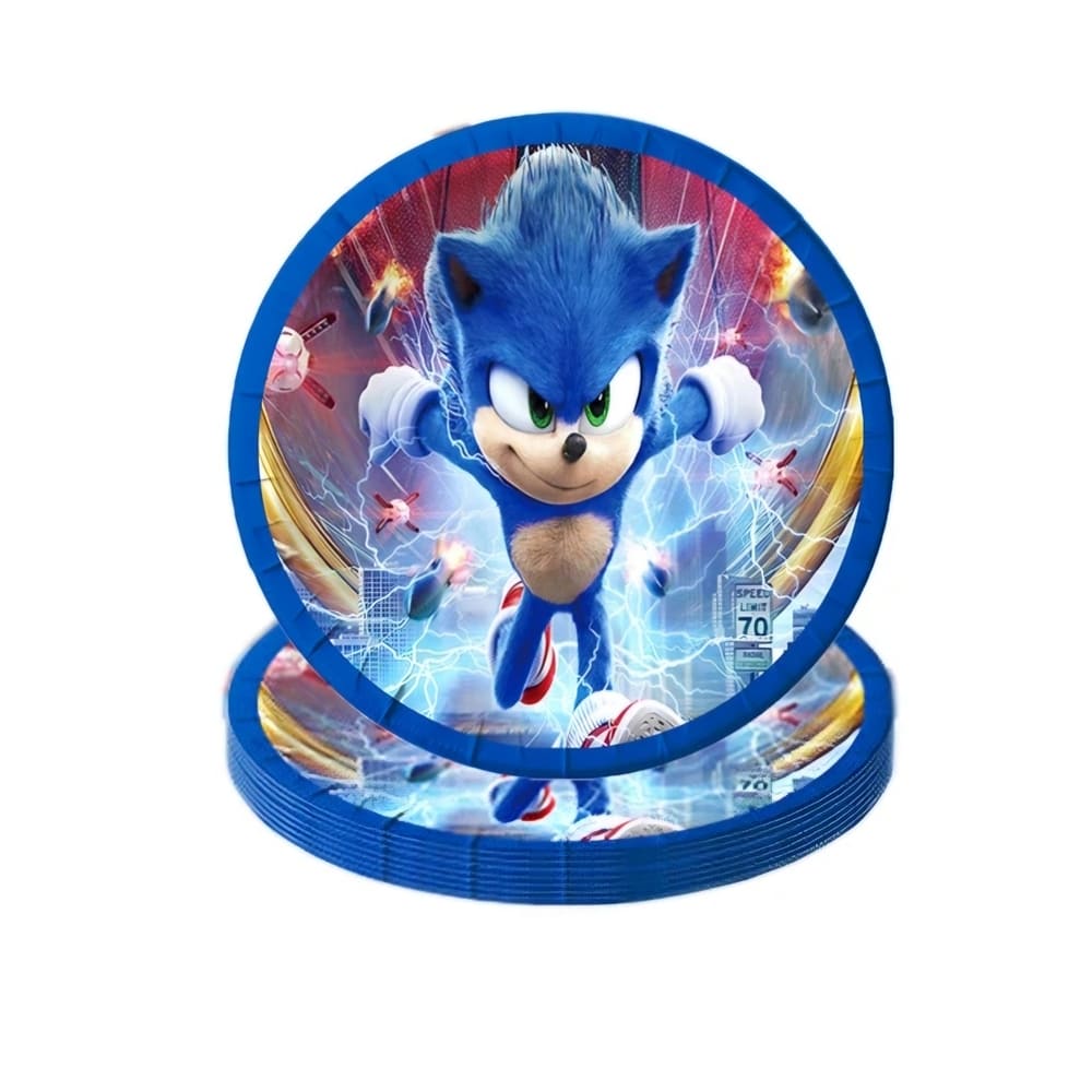 Sonic Paper PlatesSmall10 Piece Pretty Party Shop
