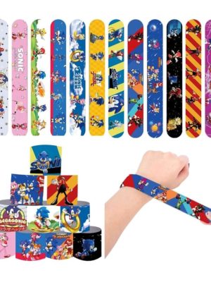 Sonic The Hedgehog Party Supplies Party Faovrs Slap Bands