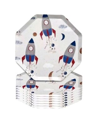 Space Paper Plates Space Themed Disposable Tableware