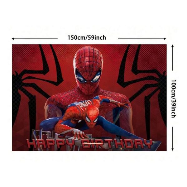 Spiderman Party Decorations Backdop