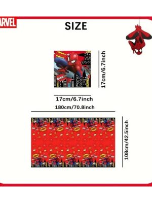 Spiderman Tablecloth Spiderman Table Decoration