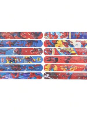 Spiderman party favors slapbands 12 piece