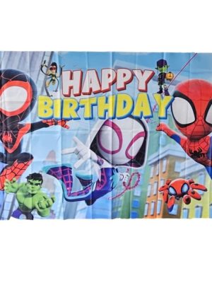 Spidey and His Amazing Friend Party Decorations Photo Backdrop