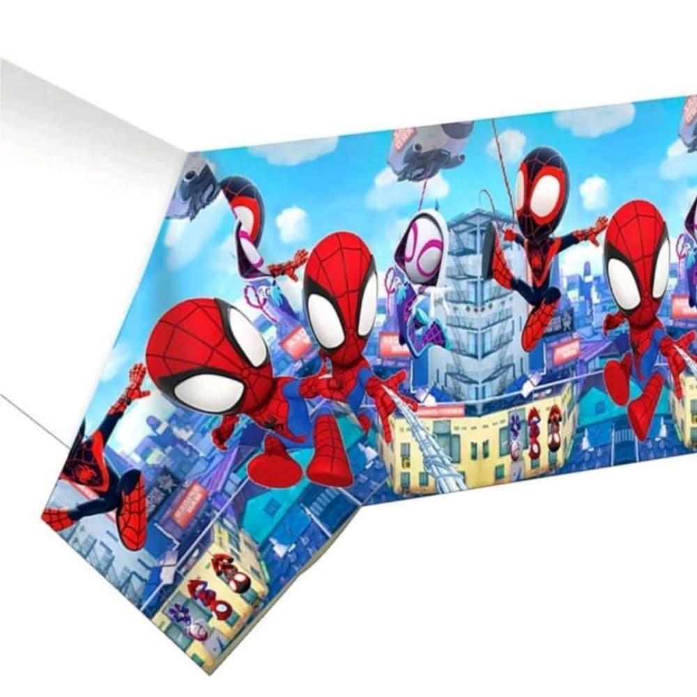Spidey and Friends Tablecloth-1 Piece 1 Spidey and His Amazing Friends Tablecloth