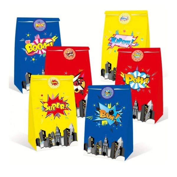 Super Hero Favor Bags Super Hero Party Supplies