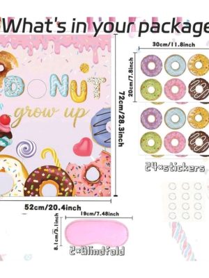 donut party game pin the donut dimensions