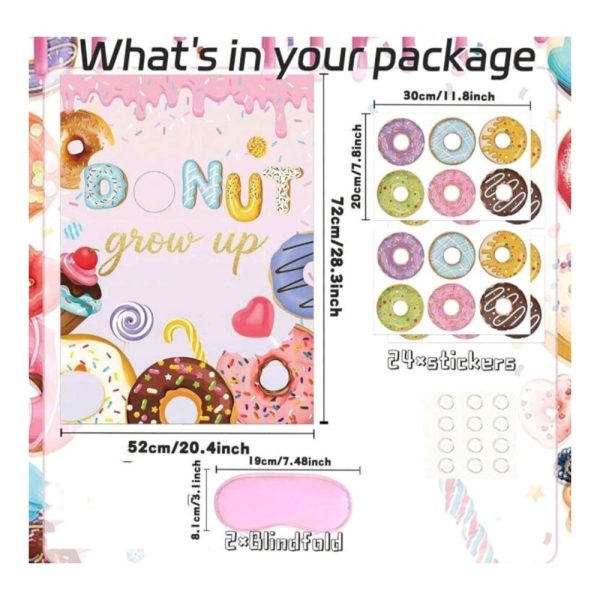 donut party game pin the donut dimensions