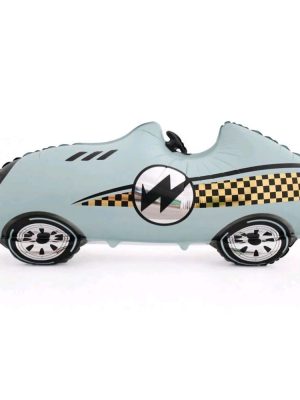 Blue Vintage Race Car Foil Balloon