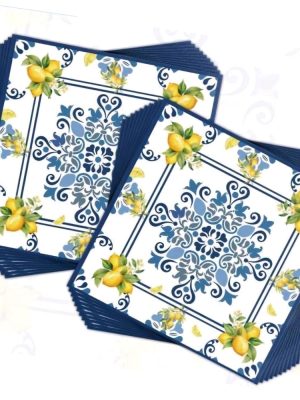 Capri Lemon Party Paper Napkins