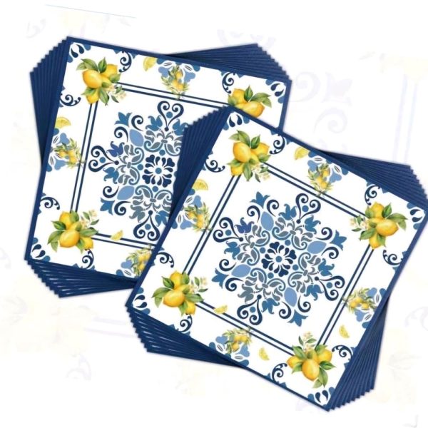 Capri Lemon Party Paper Napkins