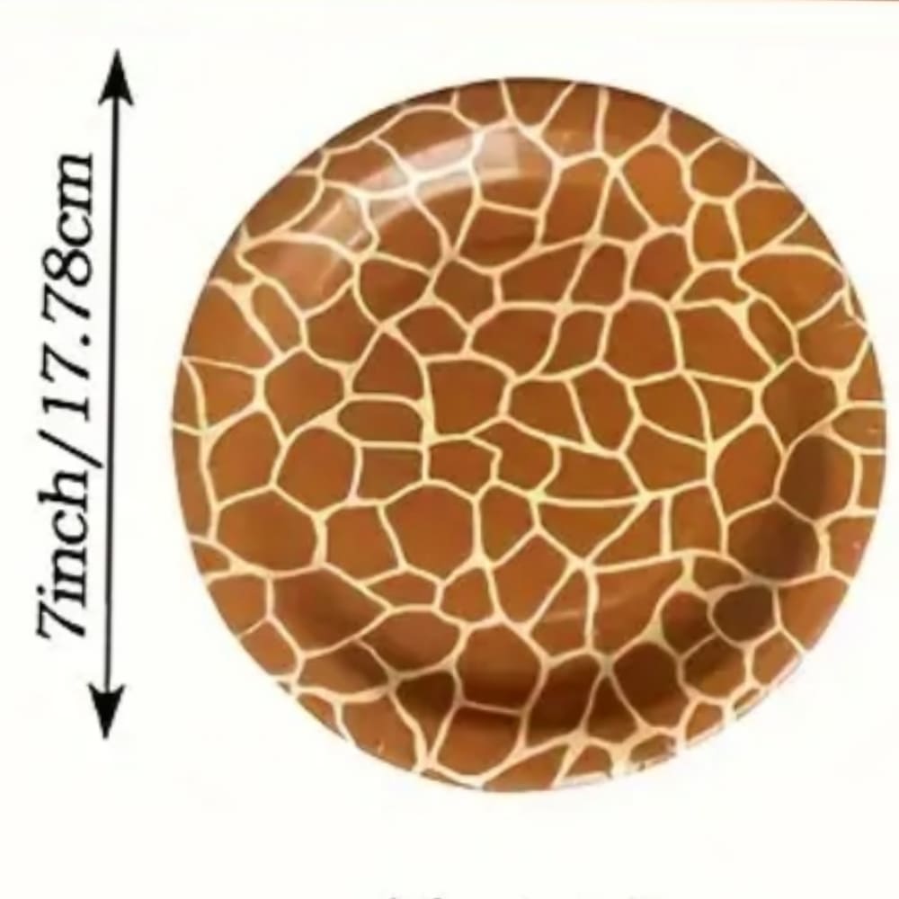 Giraffe Paper Plates-6 Piece-Small 1 Giraffe Party Tableware Paper Plates Small