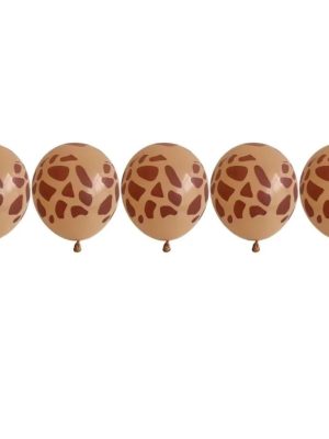 Giraffe Skin Print Latex Balloons