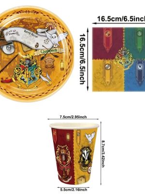 Harry Potter Themed Disposable Tableware Set
