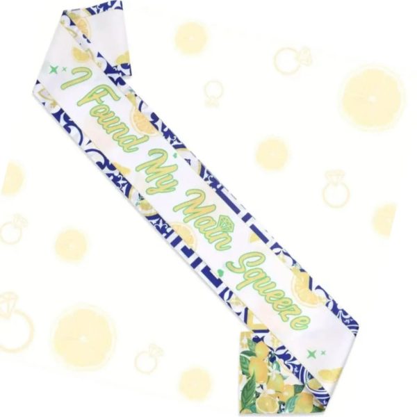 I found My Main Squeeze Bridal Shower Sash