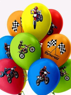 Motorcross Latex Balloons