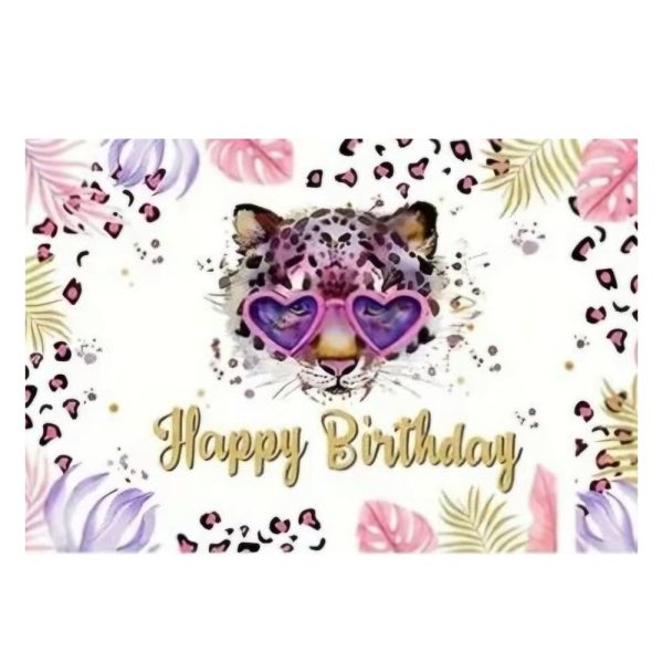 Pink Leopard Backdrop