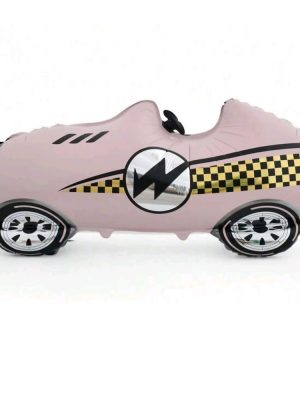 Pink Vintage Race Car Foil Balloon